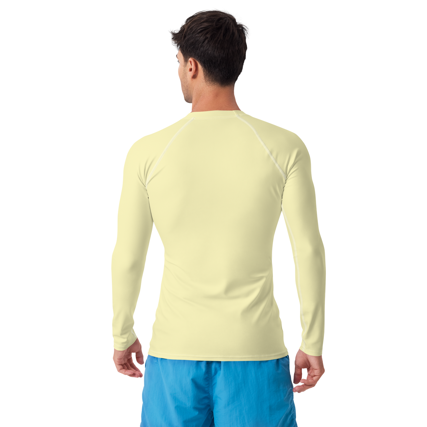 Michigan Upper Peninsula Rash Guard (w/ UP USA Flag) | Men's - Canary Yellow