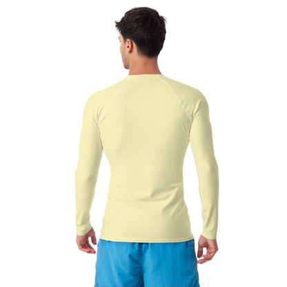 Michigan Upper Peninsula Rash Guard (w/ UP USA Flag) | Men's - Canary Yellow