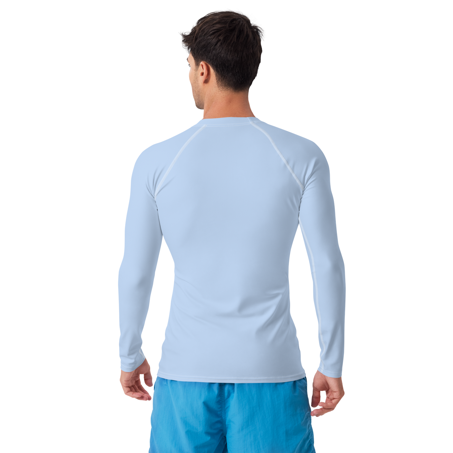 Michigan Upper Peninsula Rash Guard (w/ UP USA Flag) | Men's - Light Blue