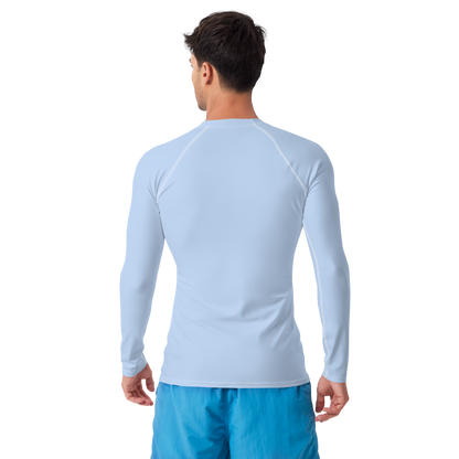 Michigan Upper Peninsula Rash Guard (w/ UP USA Flag) | Men's - Light Blue