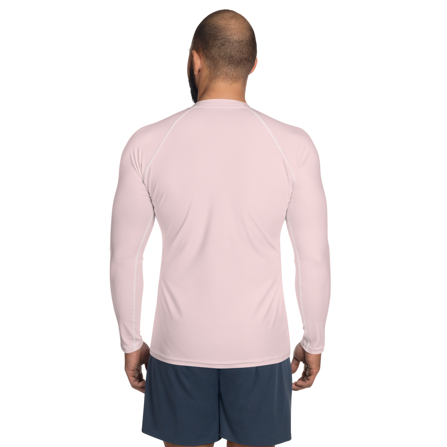 Michigan Upper Peninsula Rash Guard (w/ UP USA Flag) | Men's - Pale Pink