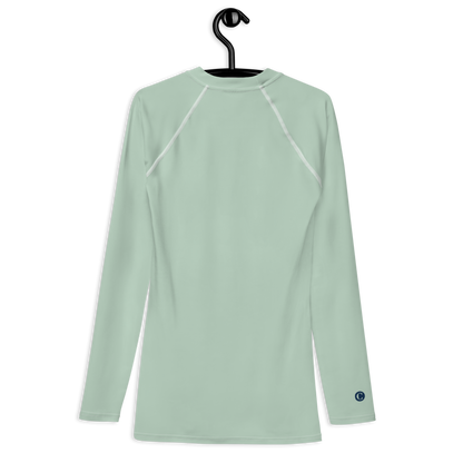 Michigan Upper Peninsula Rash Guard (w/ UP USA Flag) | Men's - Sea Green