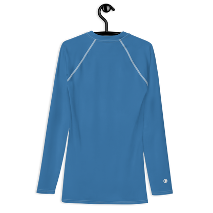 Michigan Upper Peninsula Rash Guard (w/ UP USA Flag) | Men's - Lake Superior Blue