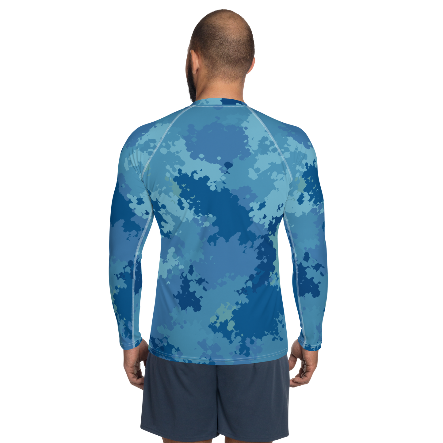 Michigan Upper Peninsula Rash Guard (w/ UP USA Flag) | Men's - Great Lakes Camo