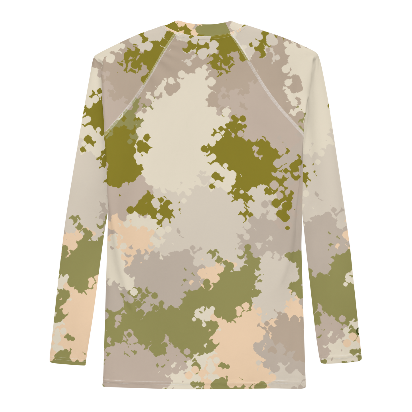 Michigan Upper Peninsula Rash Guard (w/ UP USA Flag) | Men's - Rosy Mound Camo