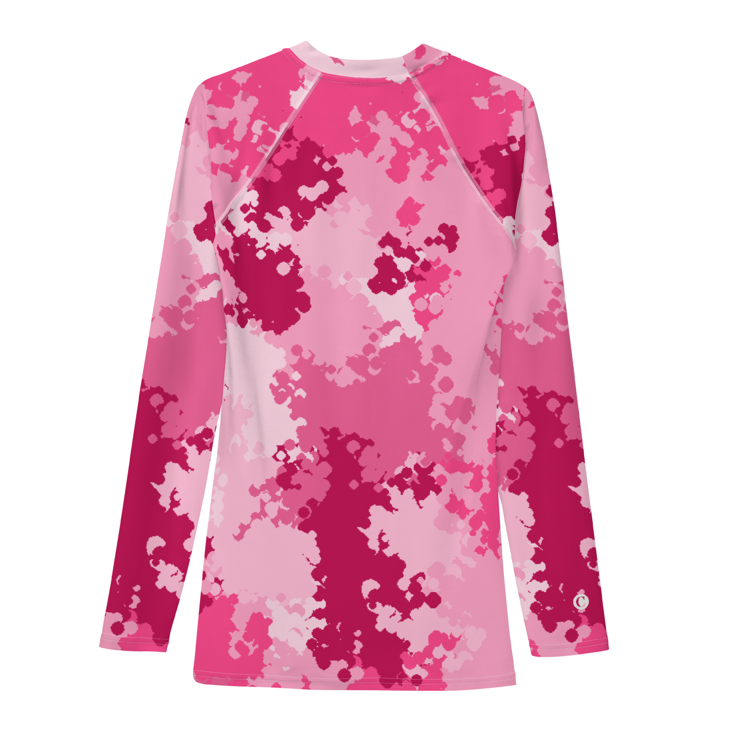 Michigan Upper Peninsula Rash Guard (w/ UP USA Flag) | Men's - Pink Camo