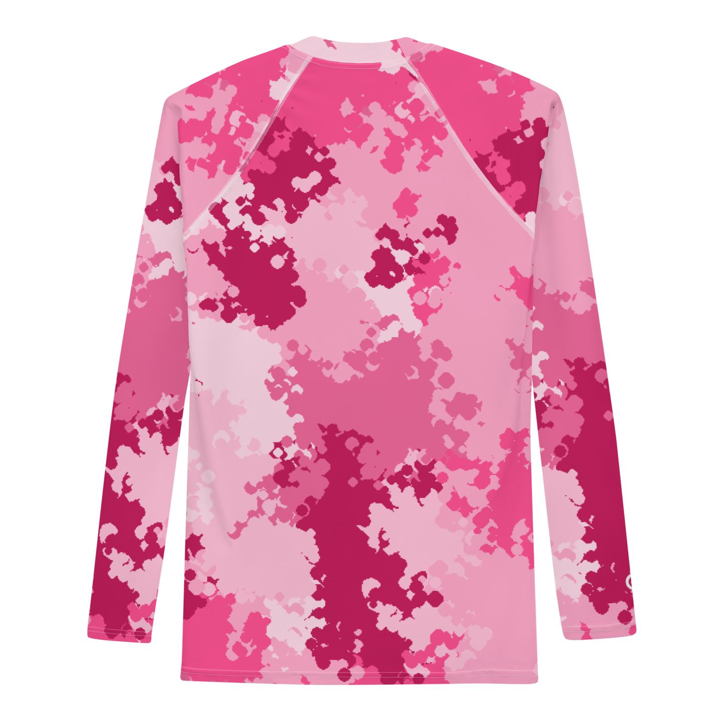 Michigan Upper Peninsula Rash Guard (w/ UP USA Flag) | Men's - Pink Camo