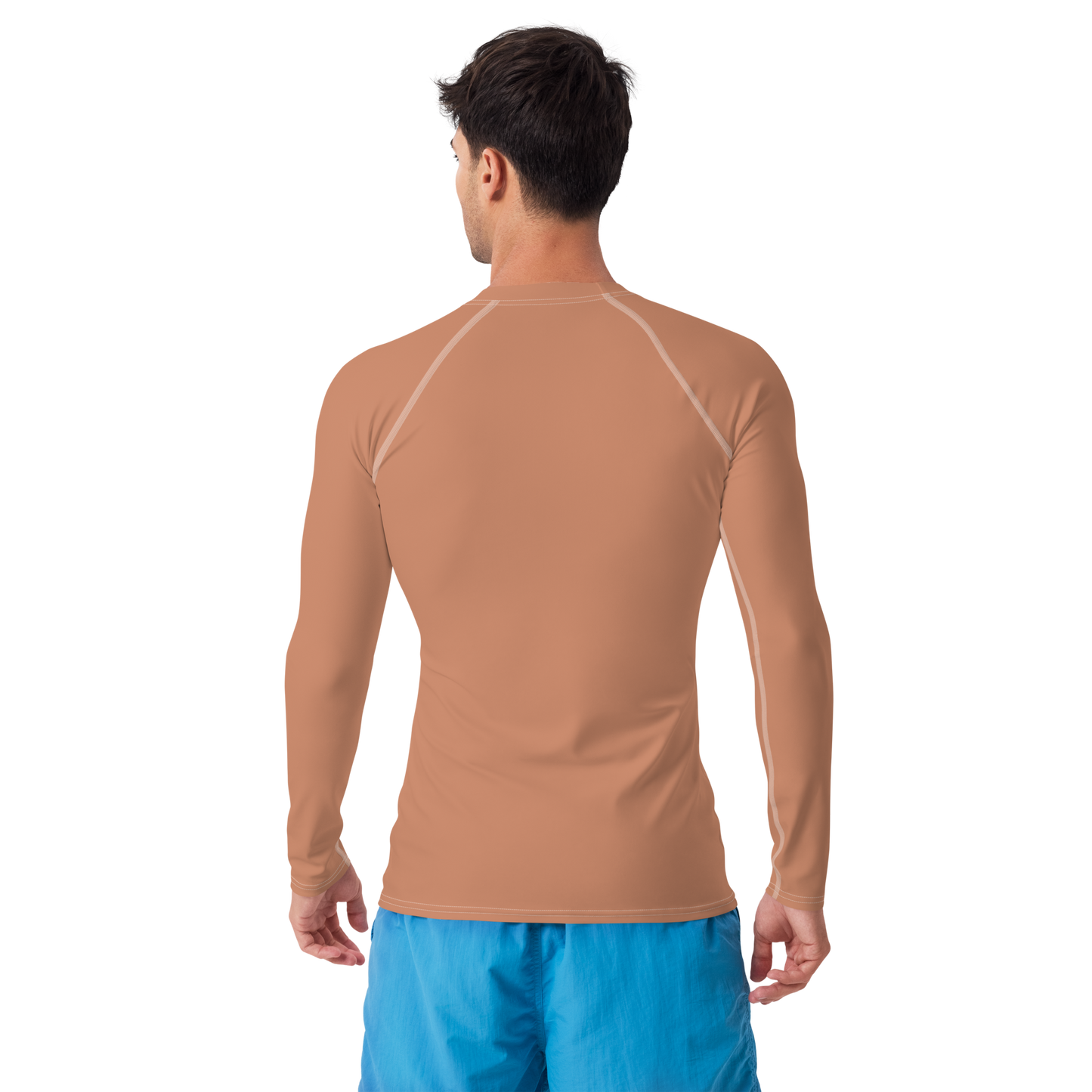 Michigan Upper Peninsula Rash Guard (w/ UP USA Flag) | Men's - Copper Color