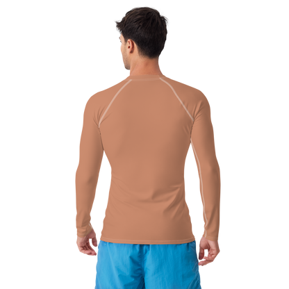 Michigan Upper Peninsula Rash Guard (w/ UP USA Flag) | Men's - Copper Color