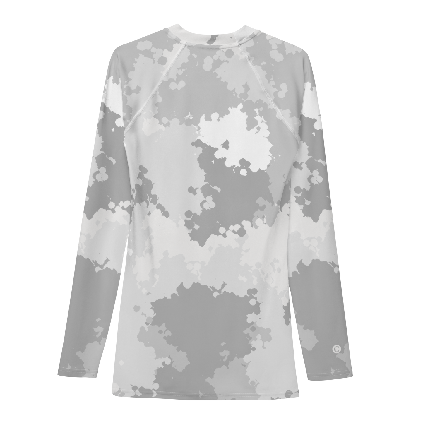 Michigan Upper Peninsula Rash Guard (w/ UP USA Flag) | Men's - Snow Camo