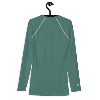 Michigan Upper Peninsula Rash Guard (w/ UP USA Flag) | Men's - Copper Green