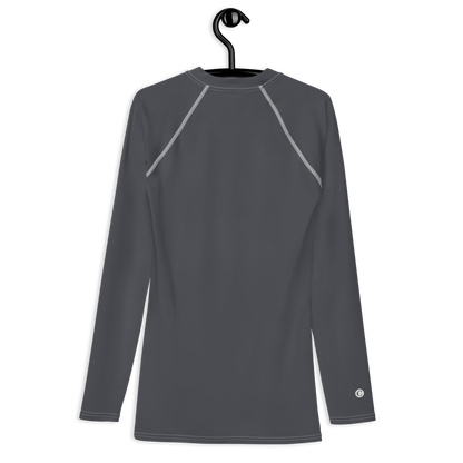 Michigan Upper Peninsula Rash Guard (w/ UP USA Flag) | Men's - Iron Ore Grey