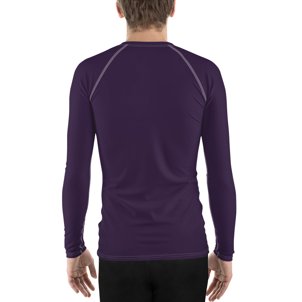 Michigan Upper Peninsula Rash Guard (w/ UP USA Flag) | Men's - Blackcurrant