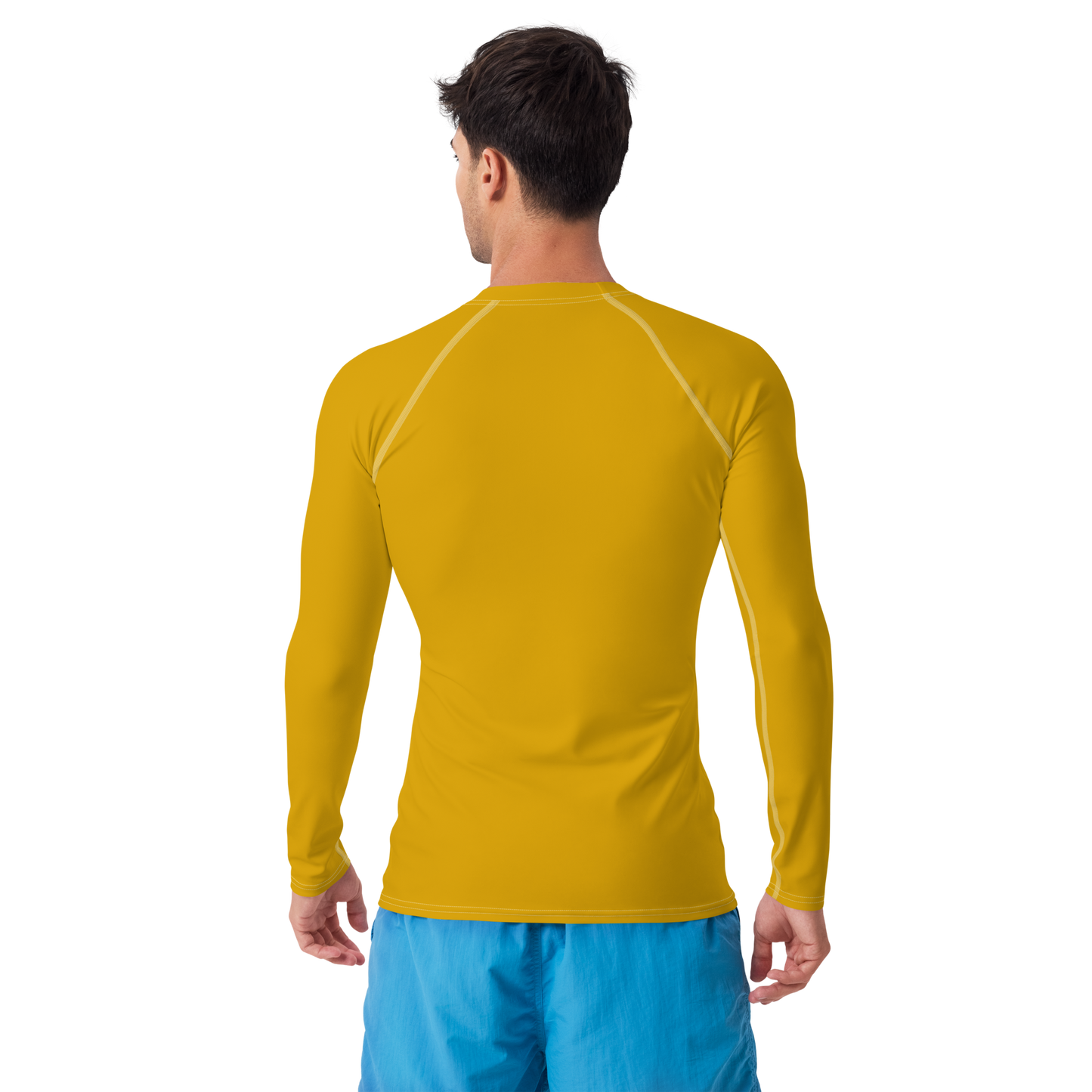 Michigan Upper Peninsula Rash Guard (w/ UP USA Flag) | Men's - Gold