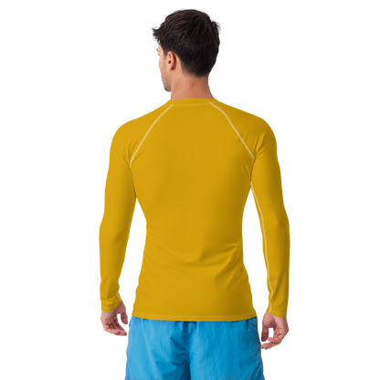 Michigan Upper Peninsula Rash Guard (w/ UP USA Flag) | Men's - Gold