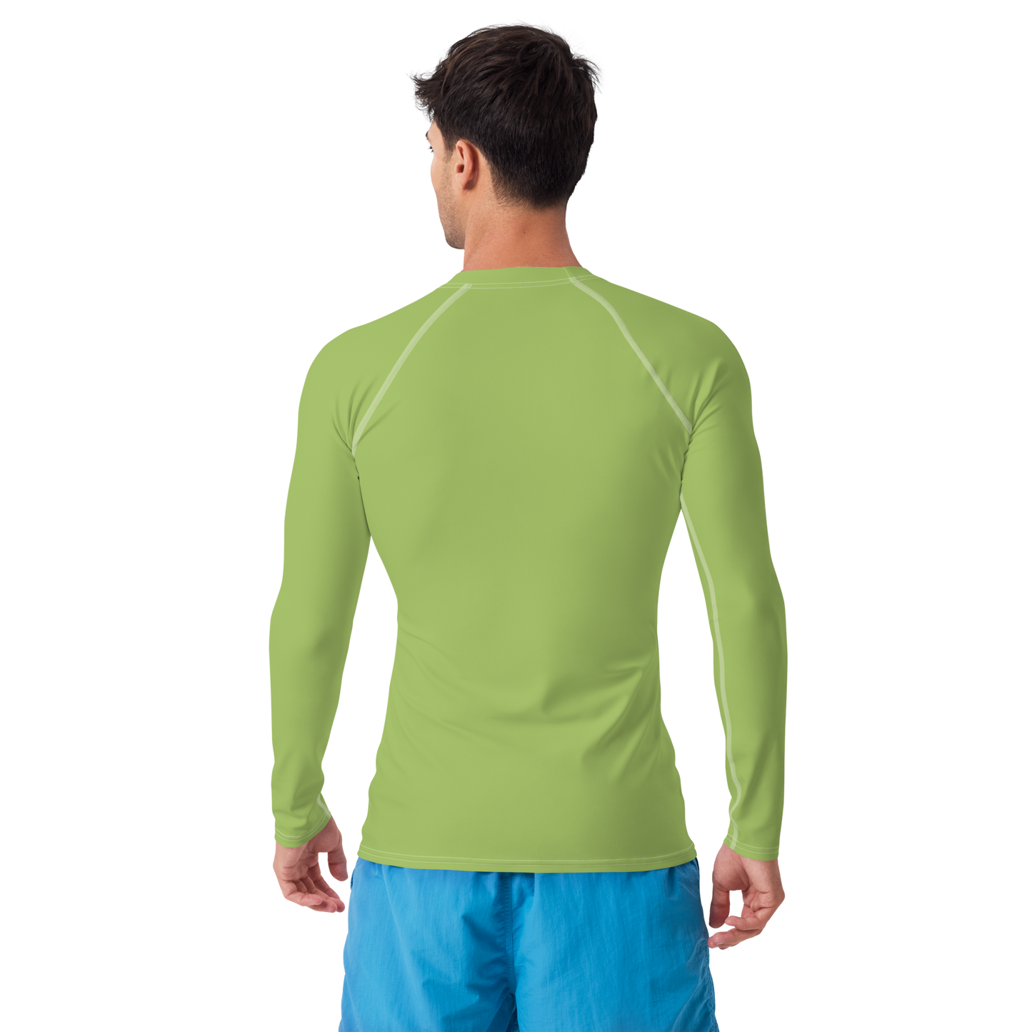 Michigan Upper Peninsula Rash Guard (w/ UP USA Flag) | Men's - Gooseberry Green