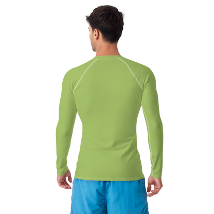 Michigan Upper Peninsula Rash Guard (w/ UP USA Flag) | Men's - Gooseberry Green