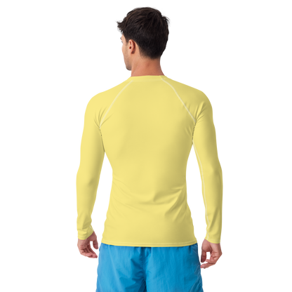 Michigan Upper Peninsula Rash Guard (w/ UP USA Flag) | Men's - Cherry Yellow