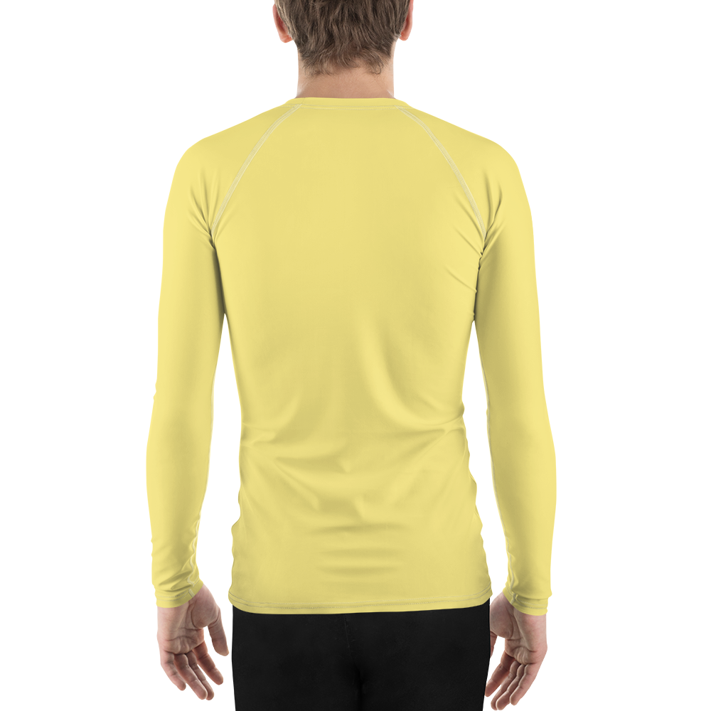 Michigan Upper Peninsula Rash Guard (w/ UP USA Flag) | Men's - Cherry Yellow