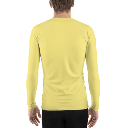 Michigan Upper Peninsula Rash Guard (w/ UP USA Flag) | Men's - Cherry Yellow