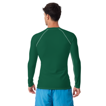 Michigan Upper Peninsula Rash Guard (w/ UP USA Flag) | Men's - Green