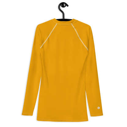 Michigan Upper Peninsula Rash Guard (w/ UP USA Flag) | Men's - Birch Leaf Orange