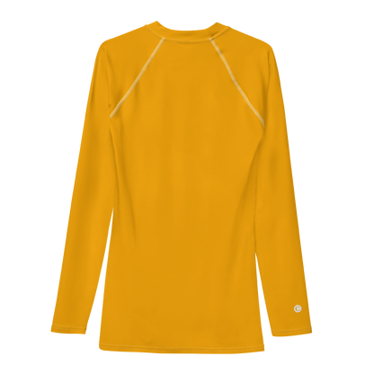 Michigan Upper Peninsula Rash Guard (w/ UP Outline) | Men's - Birch Leaf Orange