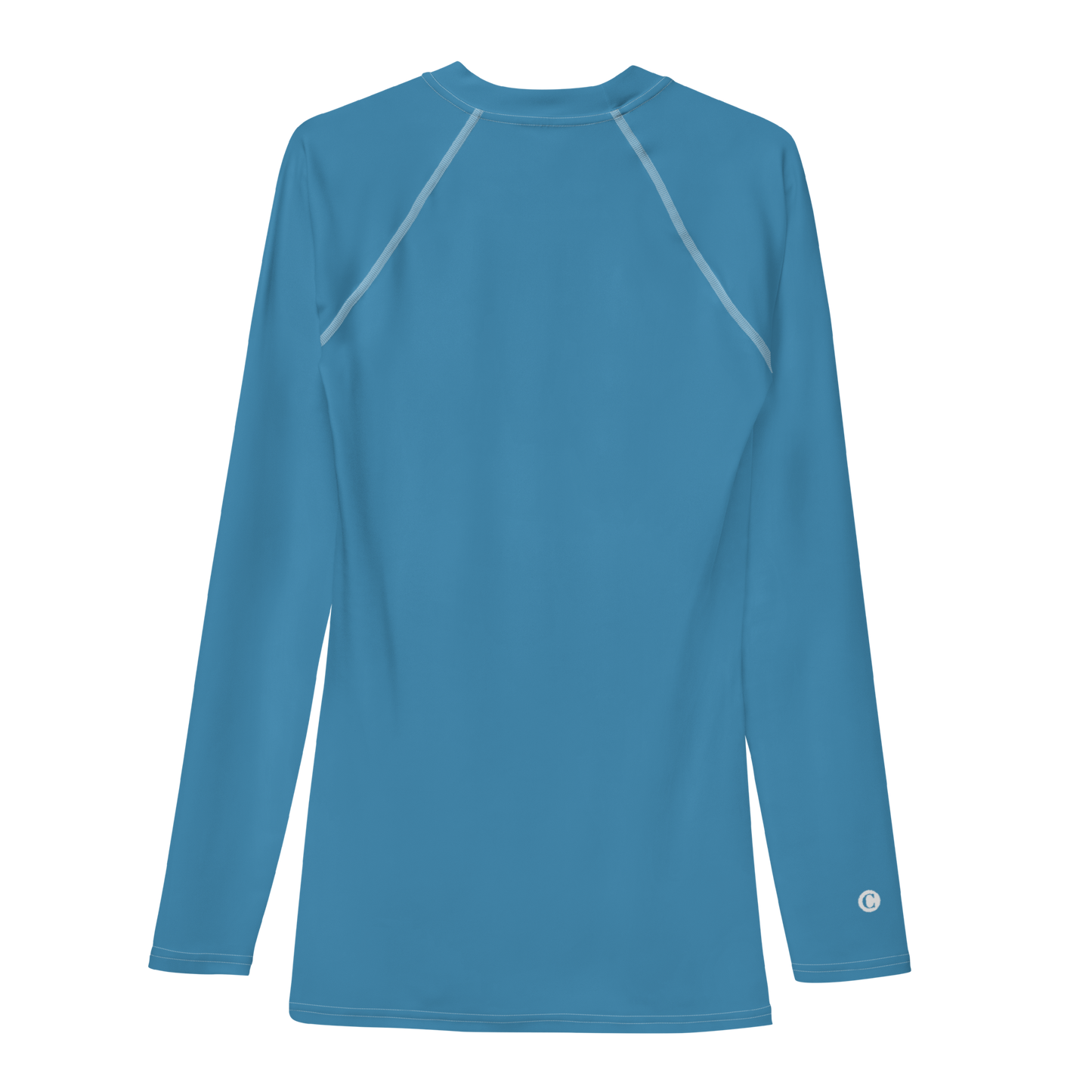 Michigan Upper Peninsula Rash Guard (w/ UP Outline) | Men's - Lake Michigan Blue