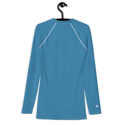 Michigan Upper Peninsula Rash Guard (w/ UP Outline) | Men's - Lake Michigan Blue