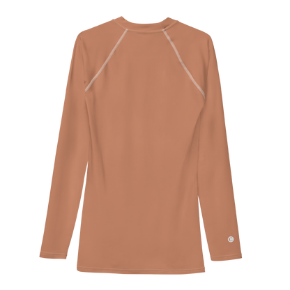 Michigan Upper Peninsula Rash Guard (w/ UP Outline) | Men's - Copper Color