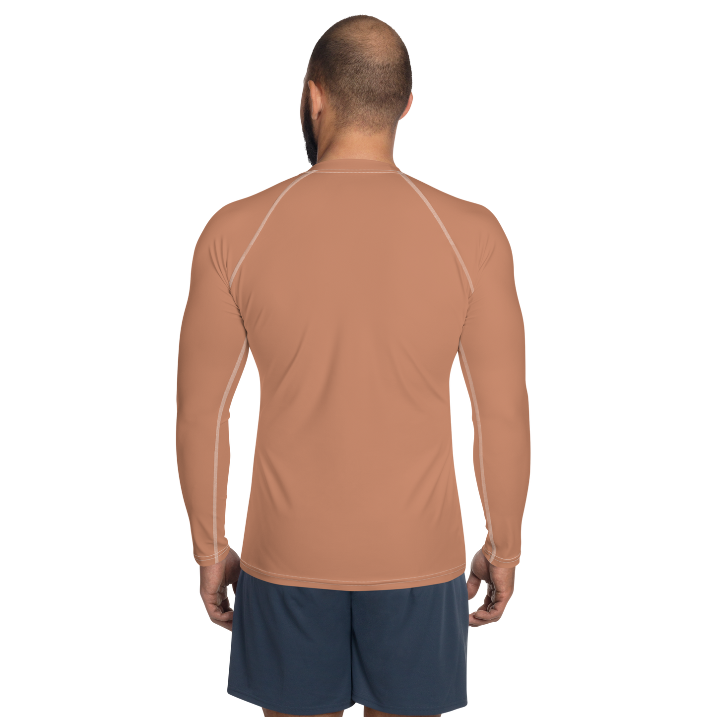 Michigan Upper Peninsula Rash Guard (w/ UP Outline) | Men's - Copper Color