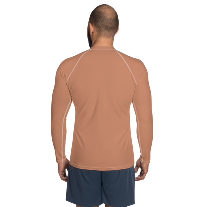 Michigan Upper Peninsula Rash Guard (w/ UP Outline) | Men's - Copper Color