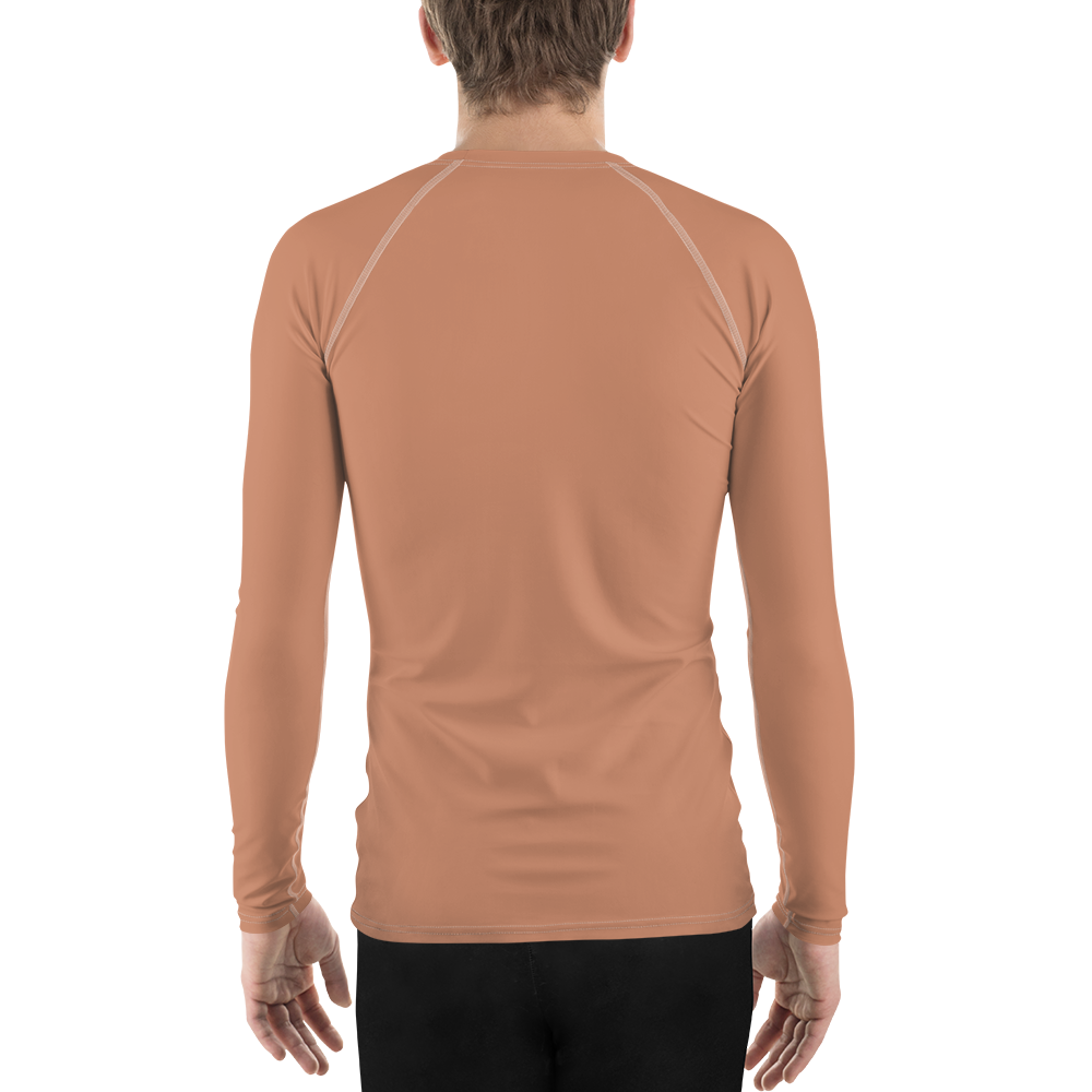 Michigan Upper Peninsula Rash Guard (w/ UP Outline) | Men's - Copper Color