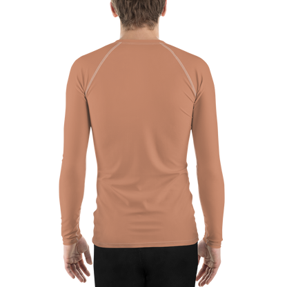 Michigan Upper Peninsula Rash Guard (w/ UP Outline) | Men's - Copper Color