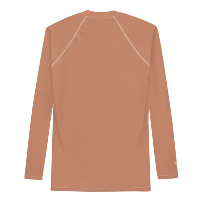 Michigan Upper Peninsula Rash Guard (w/ UP Outline) | Men's - Copper Color