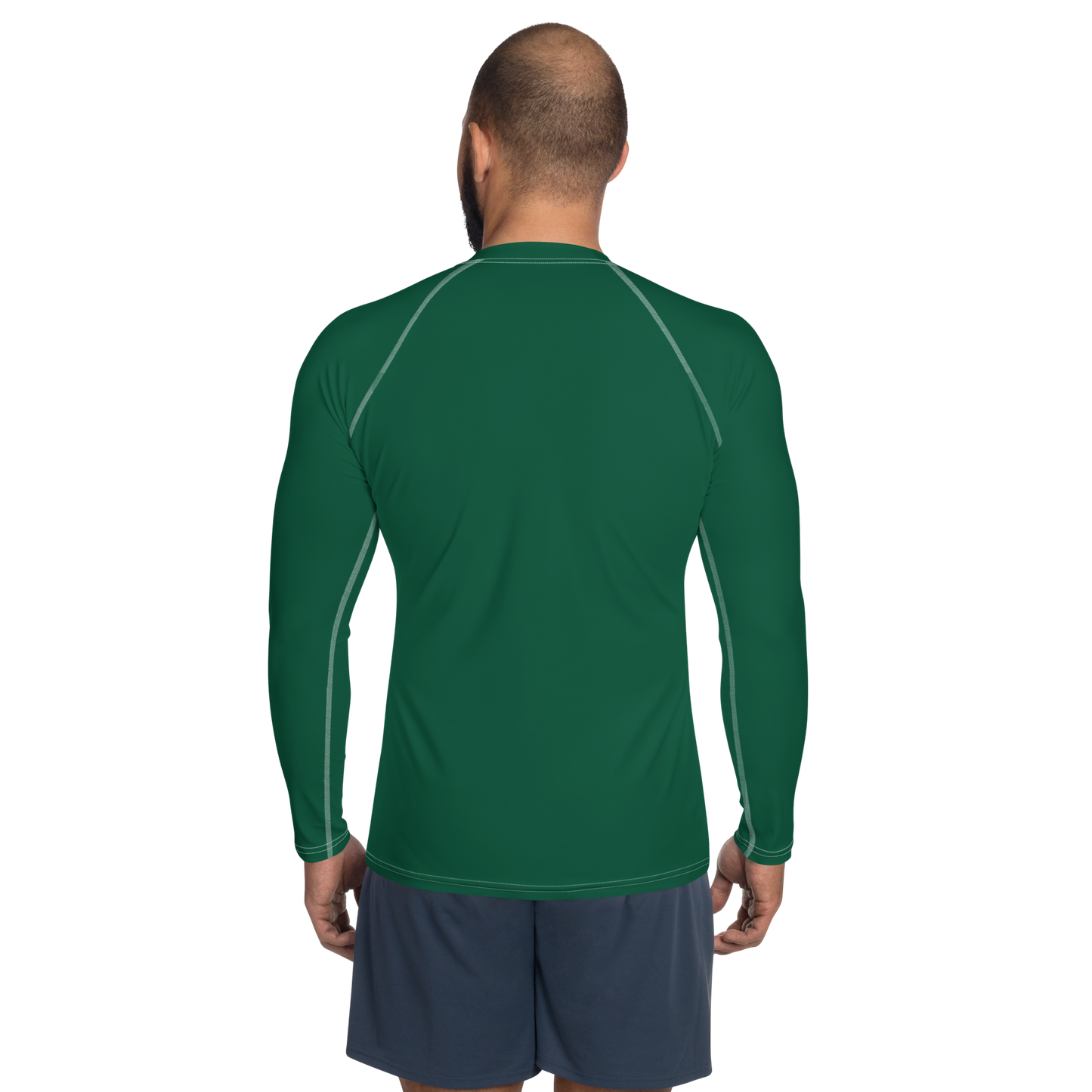 Michigan Upper Peninsula Rash Guard (w/ UP Outline) | Men's - Superior Green