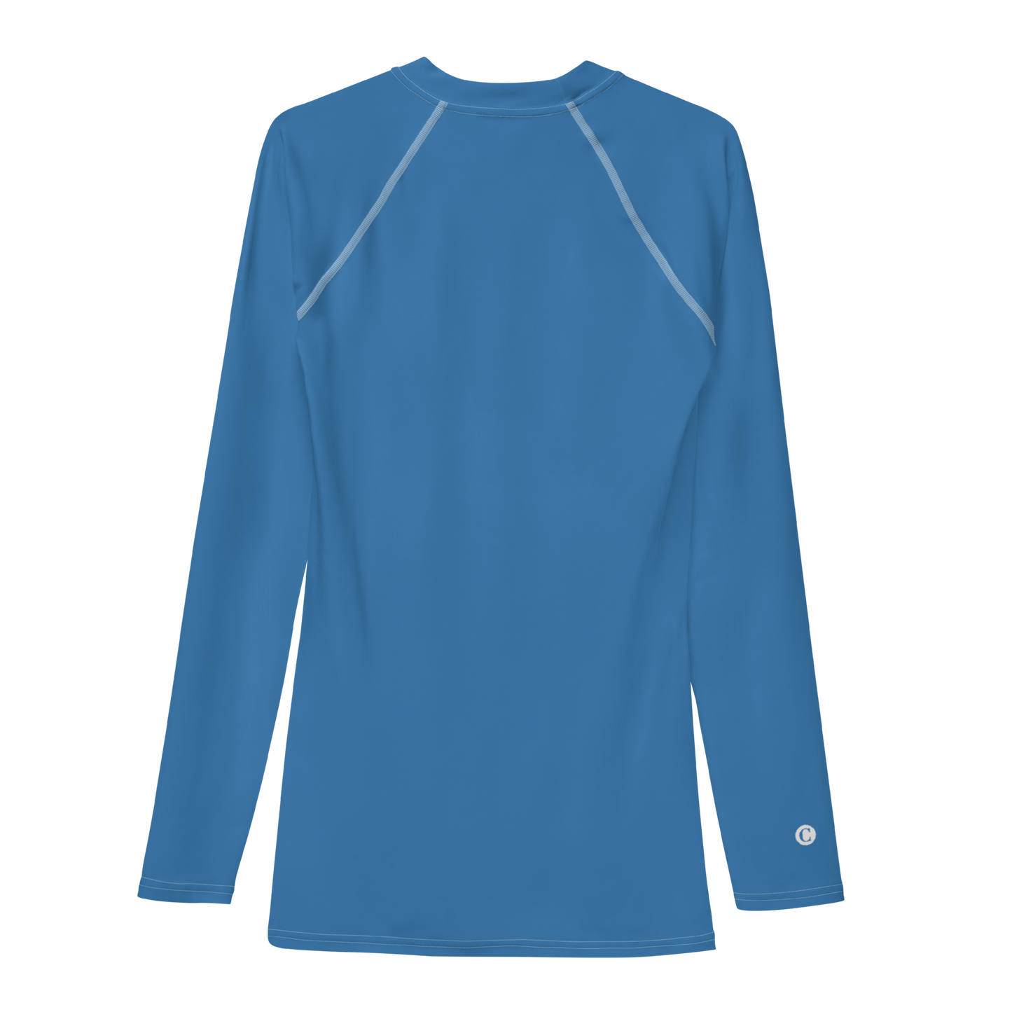 Michigan Upper Peninsula Rash Guard (w/ UP Outline) | Men's - Lake Superior Blue