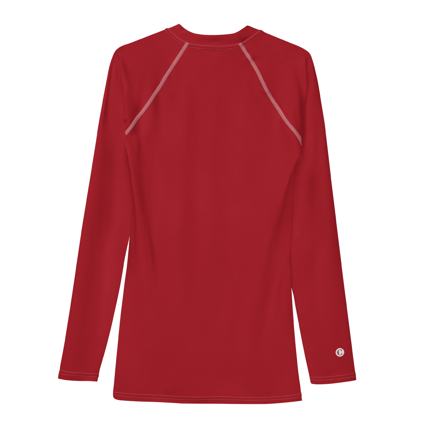 Michigan Upper Peninsula Rash Guard (w/ UP Outline) | Men's - Thimbleberry Red