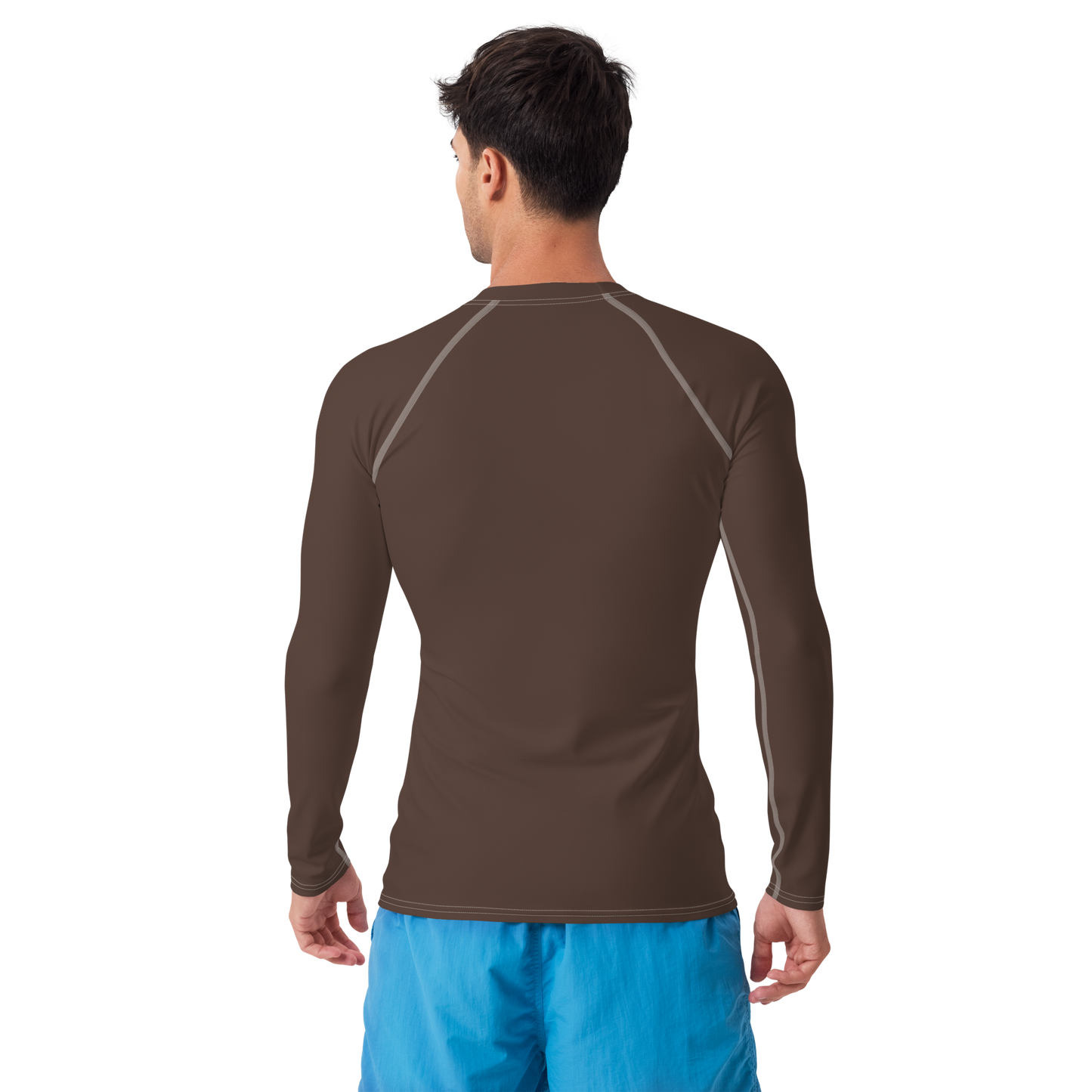 Michigan Upper Peninsula Rash Guard (w/ UP Outline) | Men's - Hickory Color