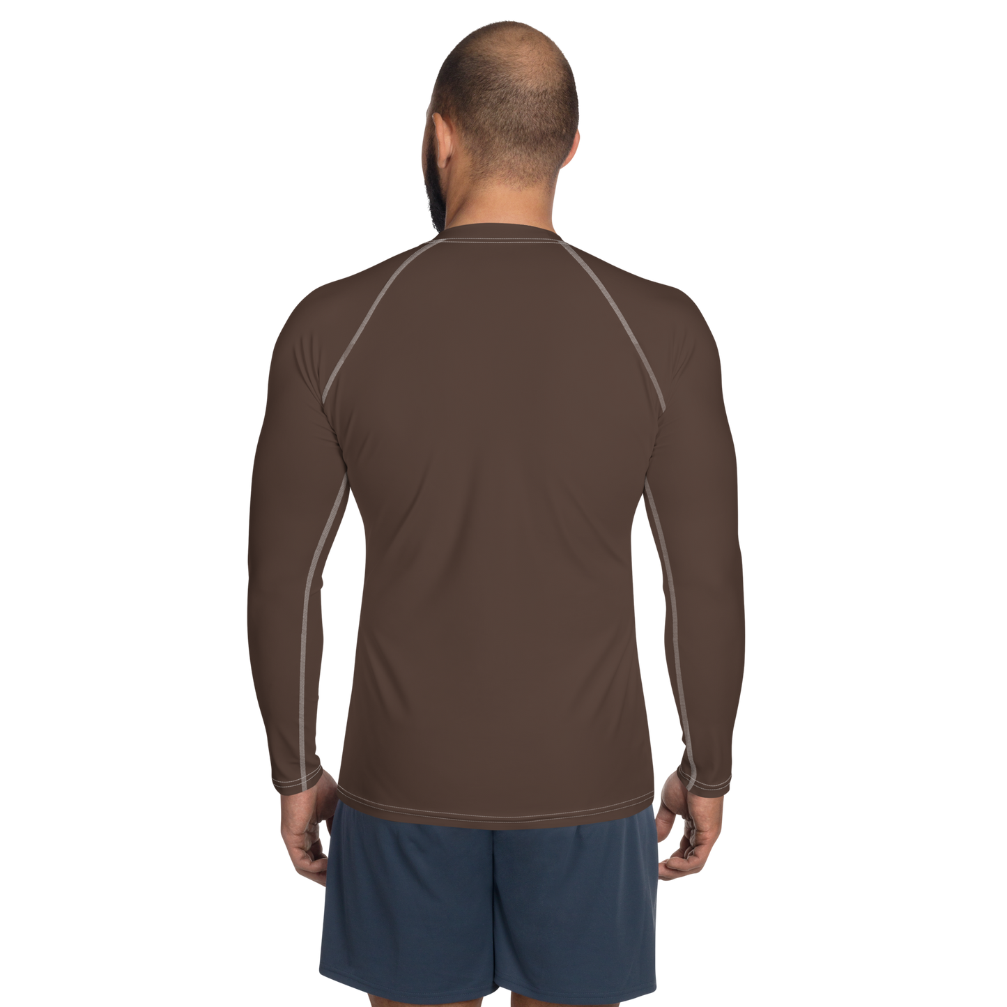 Michigan Upper Peninsula Rash Guard (w/ UP Outline) | Men's - Hickory Color