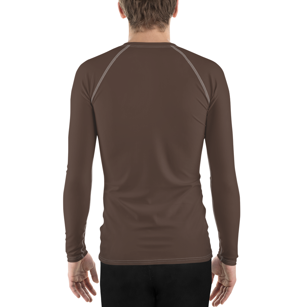 Michigan Upper Peninsula Rash Guard (w/ UP Outline) | Men's - Hickory Color