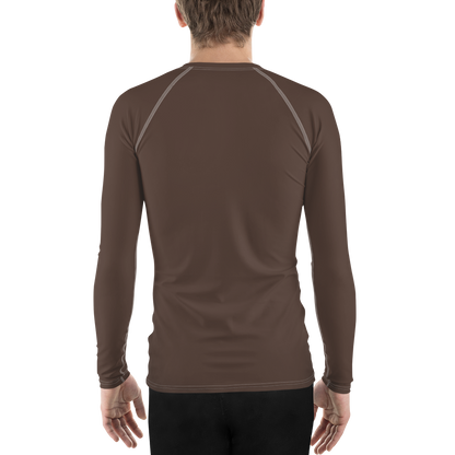 Michigan Upper Peninsula Rash Guard (w/ UP Outline) | Men's - Hickory Color