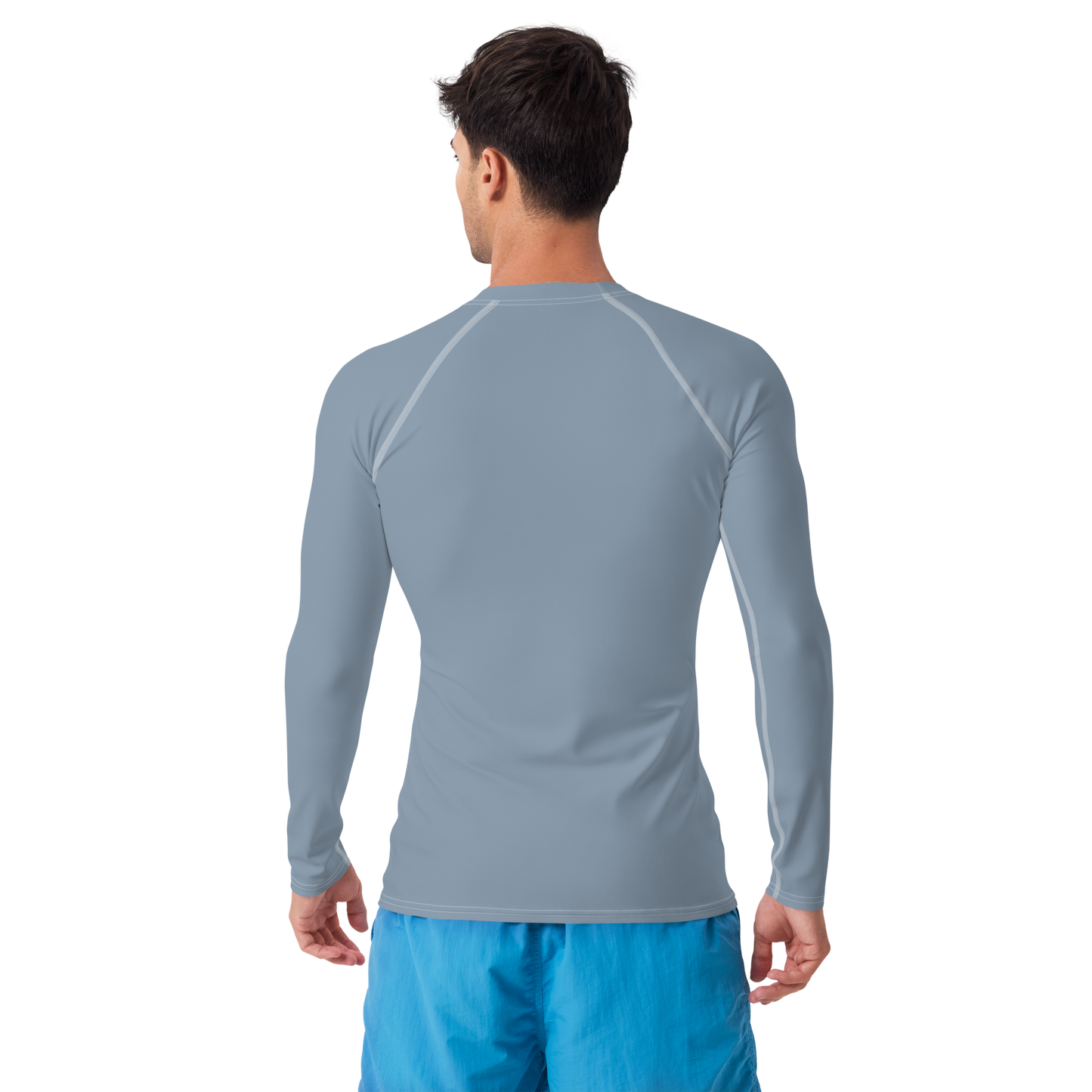 Michigan Upper Peninsula Rash Guard (w/ UP Outline) | Men's - B-24 Grey