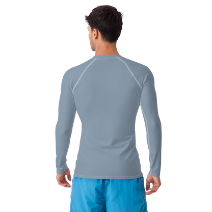 Michigan Upper Peninsula Rash Guard (w/ UP Outline) | Men's - B-24 Grey