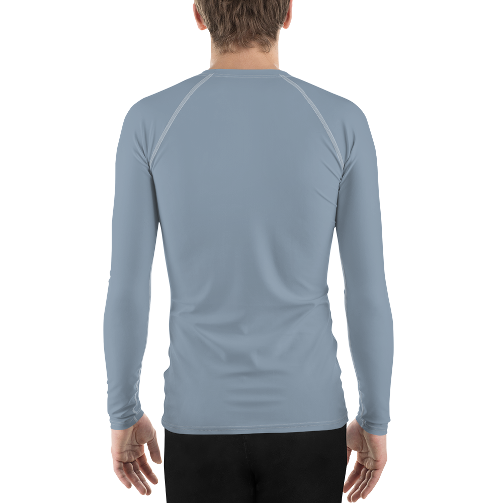 Michigan Upper Peninsula Rash Guard (w/ UP Outline) | Men's - B-24 Grey