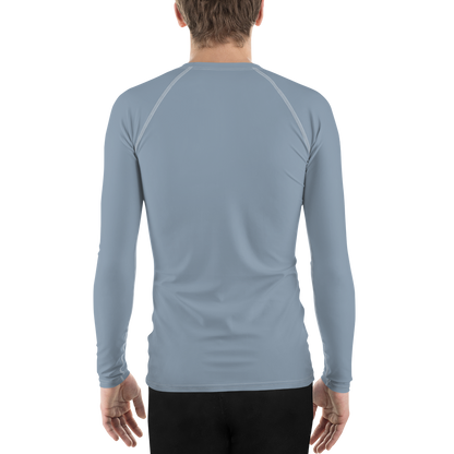 Michigan Upper Peninsula Rash Guard (w/ UP Outline) | Men's - B-24 Grey