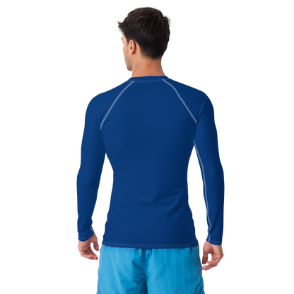 Michigan Upper Peninsula Rash Guard (w/ UP Outline) | Men's - Dearborn Blue