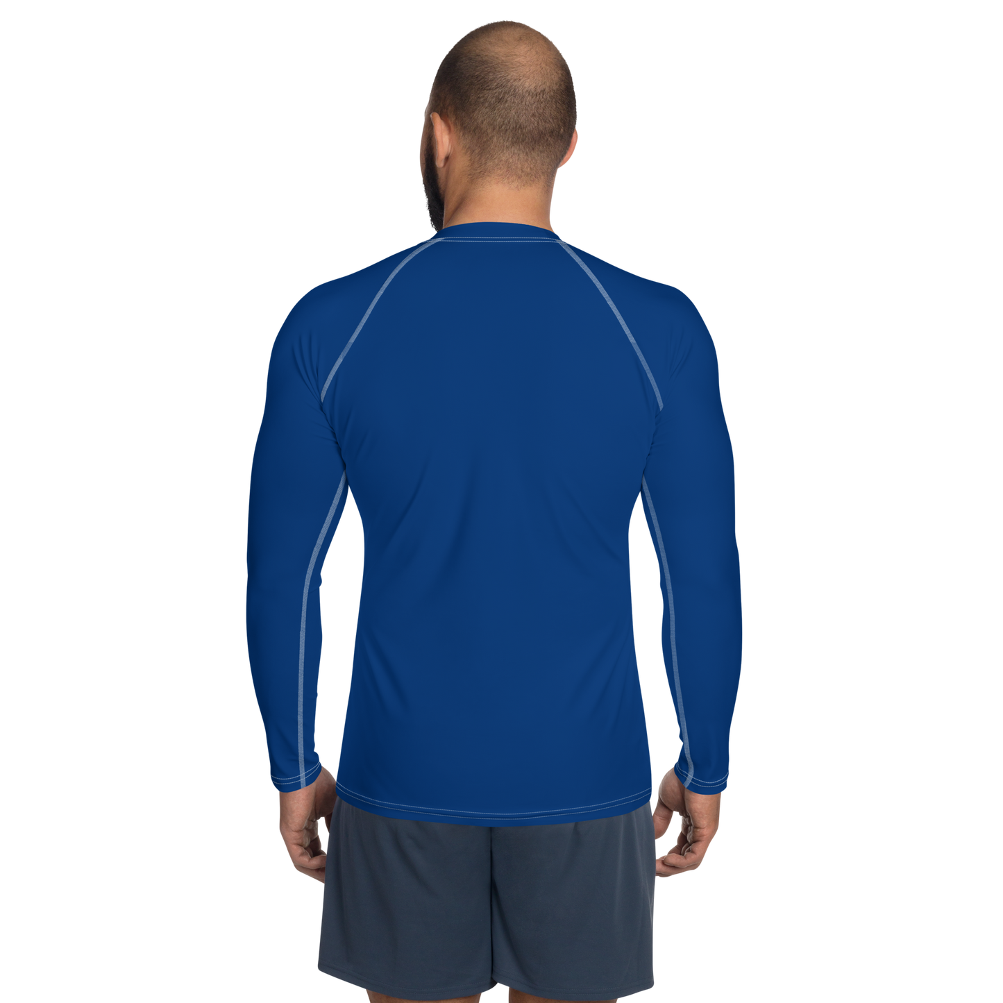 Michigan Upper Peninsula Rash Guard (w/ UP Outline) | Men's - Dearborn Blue