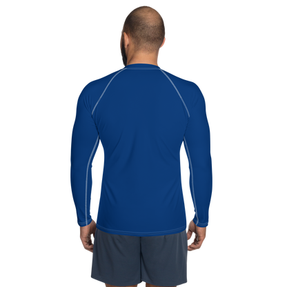 Michigan Upper Peninsula Rash Guard (w/ UP Outline) | Men's - Dearborn Blue