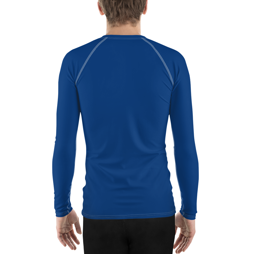 Michigan Upper Peninsula Rash Guard (w/ UP Outline) | Men's - Dearborn Blue